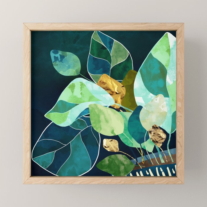 Indigo Plant I Mini Art Print Gallery Image 1