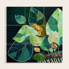 Indigo Plant I Wood Wall Art Gallery Image 1