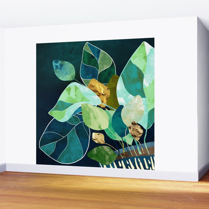Indigo Plant I Wall Mural Gallery Image 2