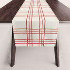 Red And Cream Gingham Table Runner Gallery Image 1