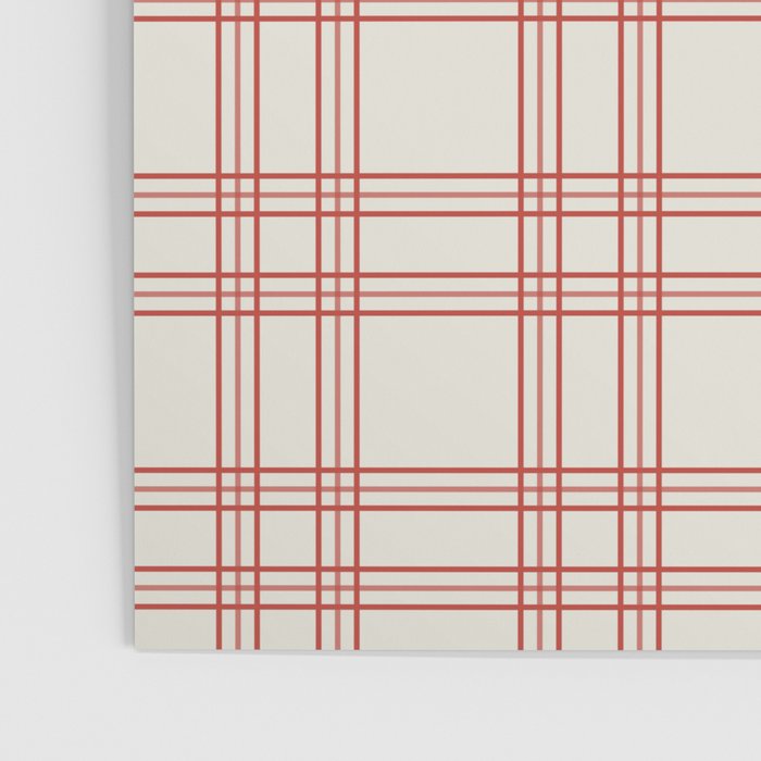 Red And Cream Gingham Poster Gallery Image 3