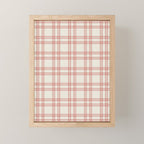 Red And Cream Gingham Mini Art Print Gallery Image 1