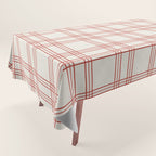 Red And Cream Gingham Tablecloth Gallery Image 1