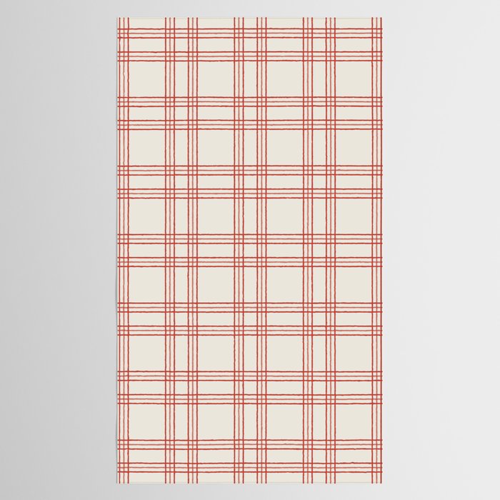 Red And Cream Gingham Tablecloth Gallery Image 2