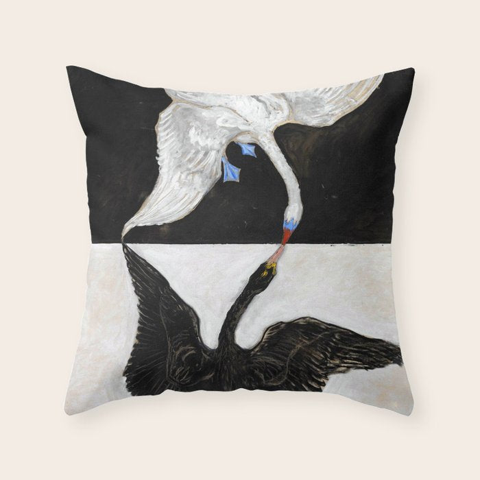 Hilma af Klint The Swan Throw Pillow Gallery Image 6