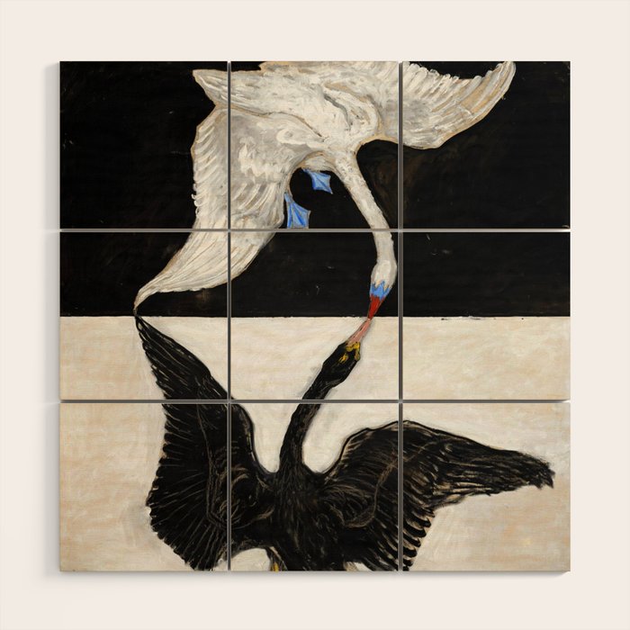 Hilma af Klint The Swan Wood Wall Art Gallery Image 1