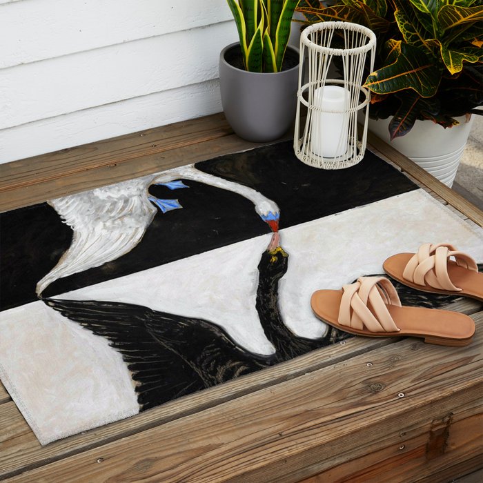 Hilma af Klint The Swan Outdoor Rug Gallery Image 2