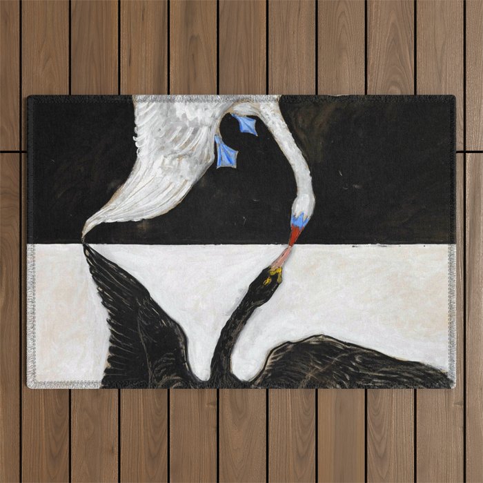 Hilma af Klint The Swan Outdoor Rug Gallery Image 1
