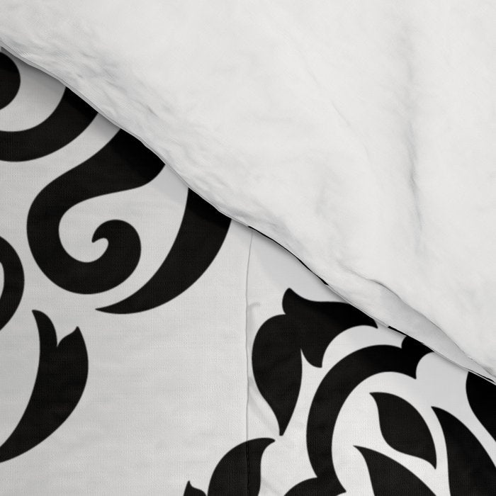 Black and White Damask Comforter Gallery Image 4