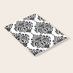 Black and White Damask Notebook Gallery Image 2