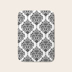 Black and White Damask Bath Mat Gallery Image 1