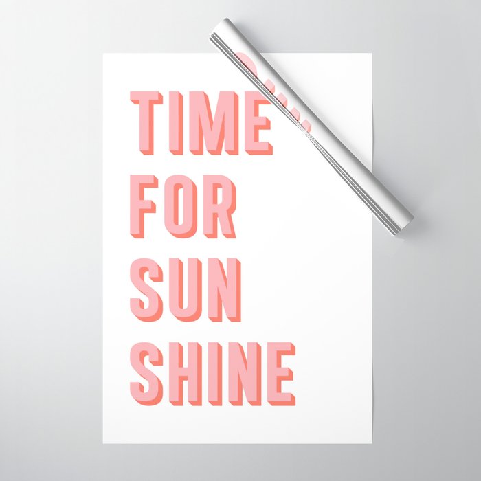 Time For Sunshine Wrapping Paper Gallery Image 1