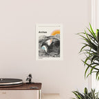 Retro Travel Poster, Arches National Park Collage Poster Gallery Image 2