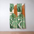 Tropical Leaves- Abstract Art  Window Curtain Gallery Image 3