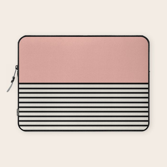 Sunrise Sunset II - Pink Black Laptop Sleeve Gallery Image 1