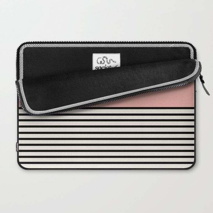 Sunrise Sunset II - Pink Black Laptop Sleeve Gallery Image 2