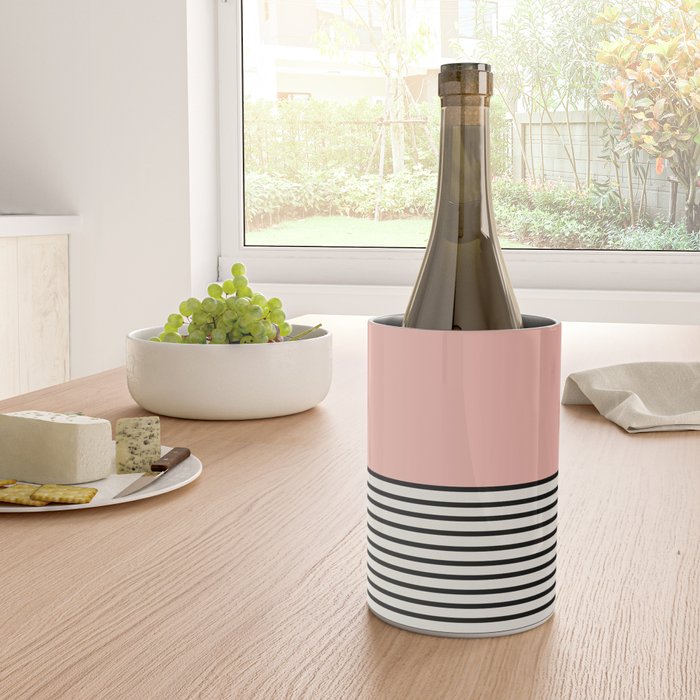 Sunrise Sunset II - Pink Black Wine Chiller Gallery Image 4