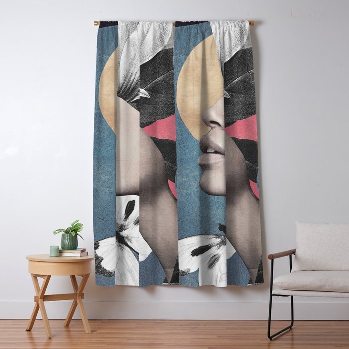 Portrait/Collage Art Window Curtain Gallery Image 1