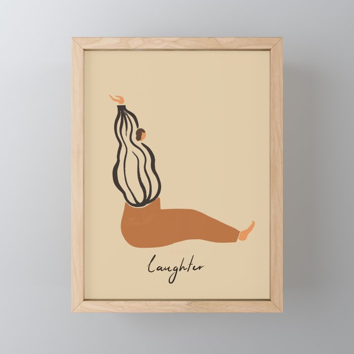 L for Laughter Mini Art Print Gallery Image 1