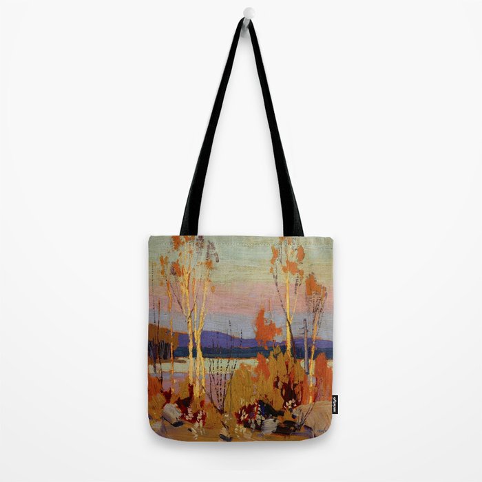 Tom Thomson Birches 1916 Canadian Landscape Artist Tote Bag Gallery Image 2