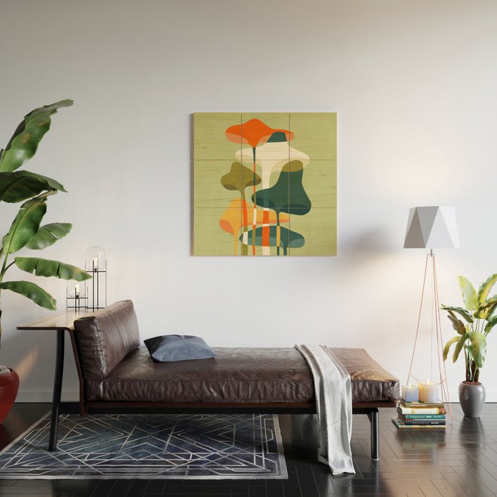 Little mushroom Wood Wall Art Gallery Image 2
