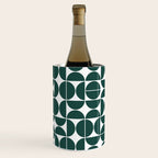 Mid Century Modern Geometric 04 Dark Green Wine Chiller Gallery Image 3