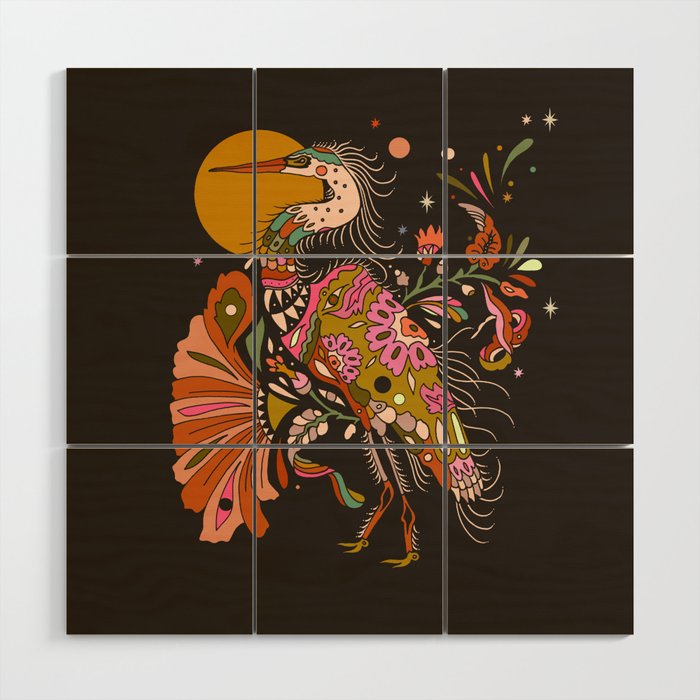 Crane Wood Wall Art Gallery Image 1