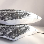 Empty Skilift // Black and White Snowboarding Dreaming of Winter Pillow Sham Gallery Image 3