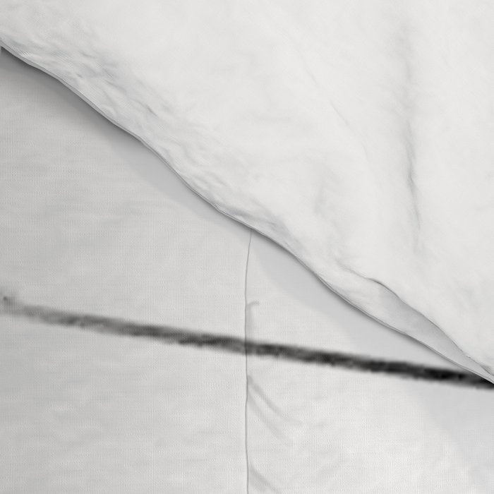 Empty Skilift // Black and White Snowboarding Dreaming of Winter Comforter Gallery Image 4
