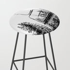 Empty Skilift // Black and White Snowboarding Dreaming of Winter Stool Gallery Image 2