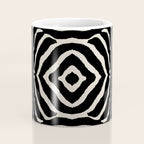 Zebra Wild Animal Print 724 Black and Linen White Coffee Mug Gallery Image 4