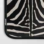 Zebra Wild Animal Print 724 Black and Linen White Laptop Sleeve Gallery Image 3