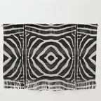 Zebra Wild Animal Print 724 Black and Linen White Wall Hanging Gallery Image 1
