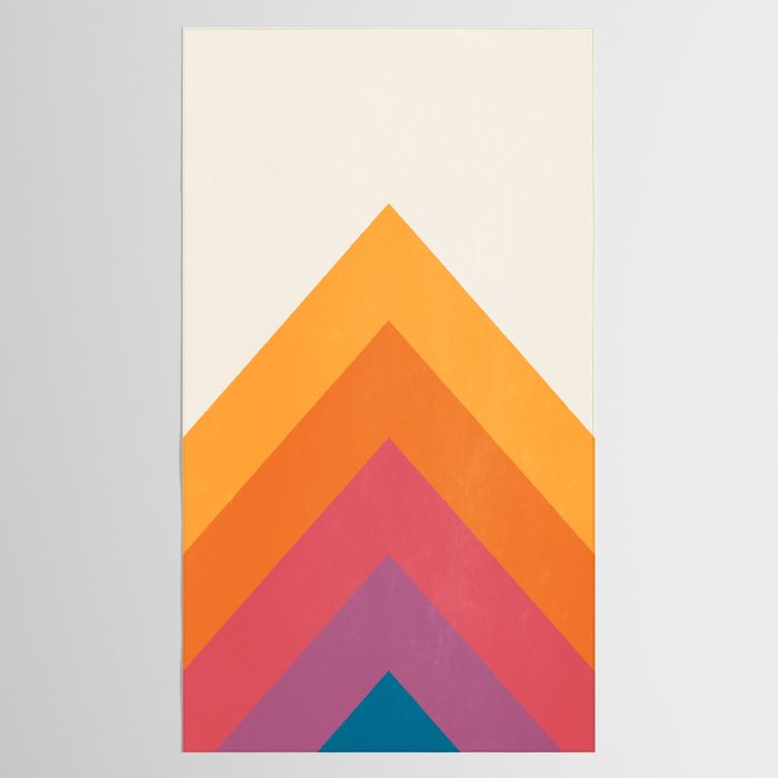 Candy Chevrons: Vintage 80s California Edition Tablecloth Gallery Image 2