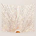 Copper Sunshine With Leo Rising Wall Tapestry Gallery Image 4