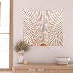 Copper Sunshine With Leo Rising Wall Tapestry Gallery Image 2