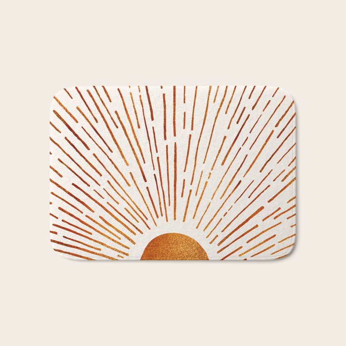 Copper Sunshine With Leo Rising Bath Mat Gallery Image 1