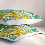 Tropical Leaves Print Pillow Sham Gallery Image 3