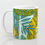 Tropical Leaves Print Coffee Mug Gallery Image 3