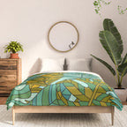 Tropical Leaves Print Comforter Gallery Image 3