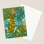 Tropical Leaves Print Stationery Card Gallery Image 2