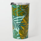 Tropical Leaves Print Travel Mug Gallery Image 3