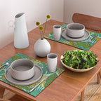 Tropical Leaves Print Placemat Gallery Image 2