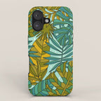 Tropical Leaves Print iPhone Case Gallery Image 1