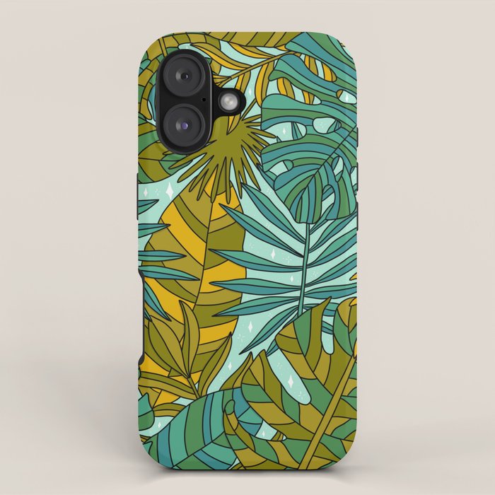 Tropical Leaves Print iPhone Case Gallery Image 1