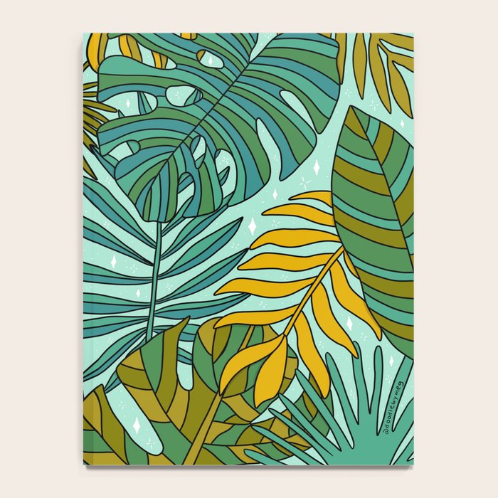 Tropical Leaves Print Notebook Gallery Image 4