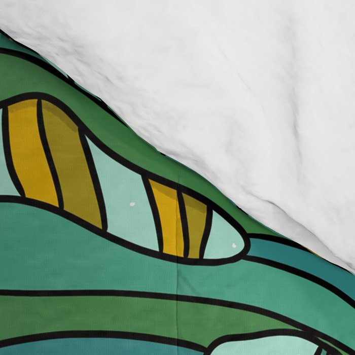 Tropical Leaves Print Comforter Gallery Image 4