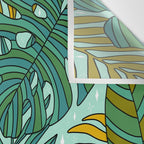 Tropical Leaves Print Wall Tapestry Gallery Image 3