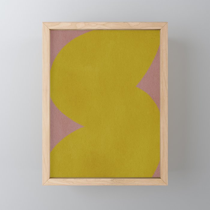 Abstract shape-gold Mini Art Print Gallery Image 1