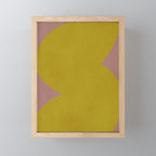 Abstract shape-gold Mini Art Print Gallery Image 1